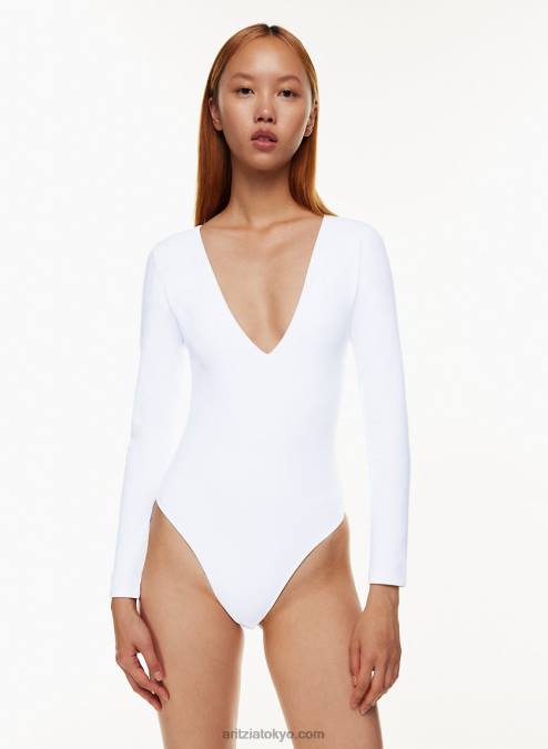 長袖 V ネック ボディスーツ P2L801480 Aritzia Contour V ネック ロングスリーブ ボディスーツ