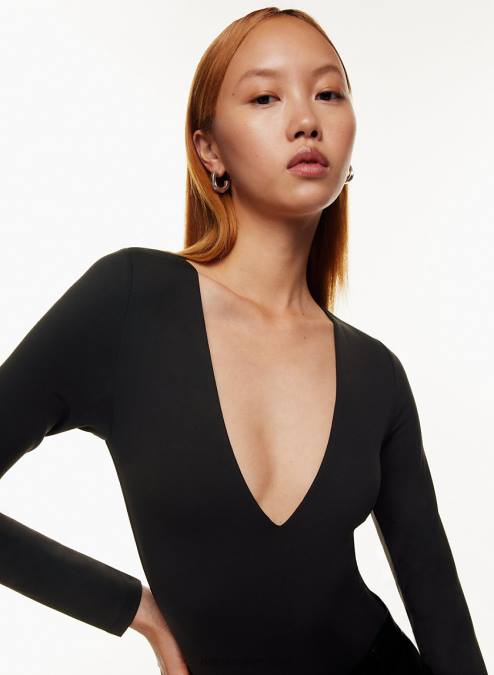長袖 V ネック ボディスーツ P2L801481 Aritzia Contour V ネック ロングスリーブ ボディスーツ