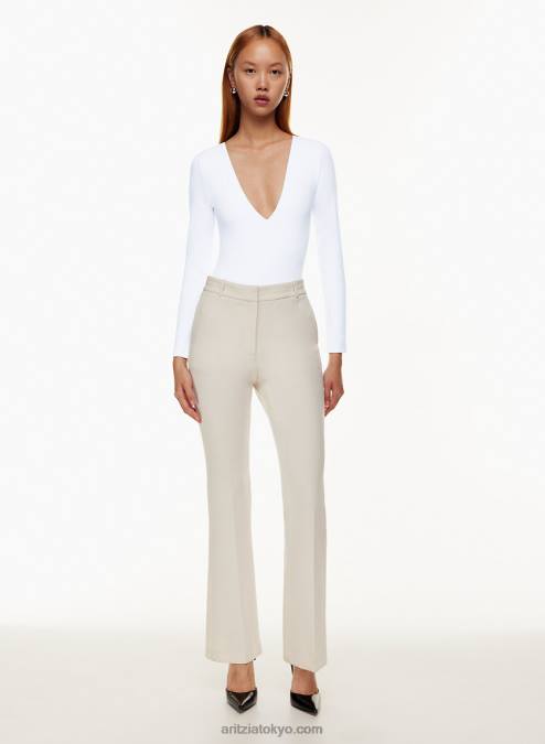 長袖 V ネック ボディスーツ P2L801482 Aritzia Contour V ネック ロングスリーブ ボディスーツ