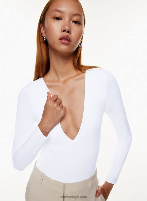 長袖 V ネック ボディスーツ P2L801482 Aritzia Contour V ネック ロングスリーブ ボディスーツ