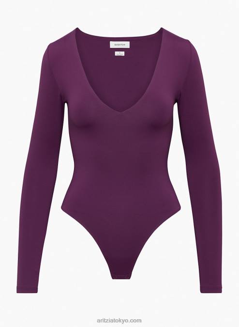 長袖 V ネック ボディスーツ P2L801484 Aritzia Contour V ネック ロングスリーブ ボディスーツ