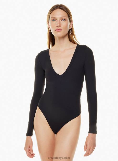 長袖 V ネック ボディスーツ P2L802601 Aritzia Formarib V ネック ロングスリーブ ボディスーツ