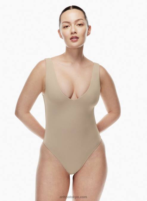Vネックタンクボディスーツ P2L80333 Aritzia Contour Vネックボディスーツ