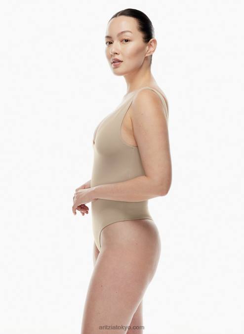 Vネックタンクボディスーツ P2L80333 Aritzia Contour Vネックボディスーツ