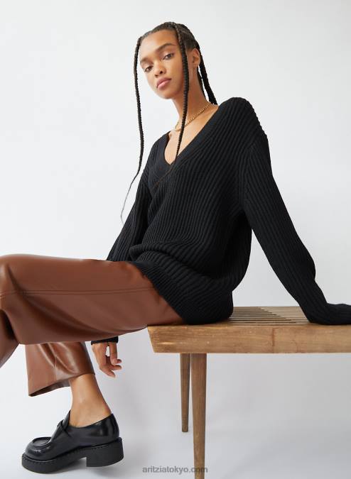 ロング V ネック メリノ ウール セーター P2L803452 Aritzia Roger セーター