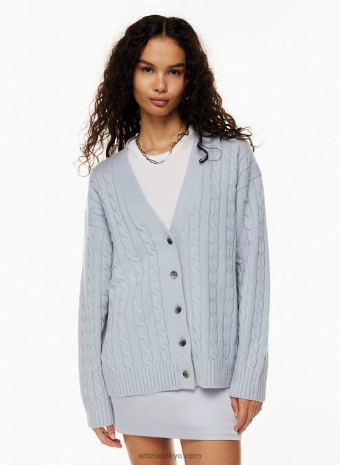Vネック ケーブルニット カーディガン P2L803500 Aritzia Lamora カーディガン