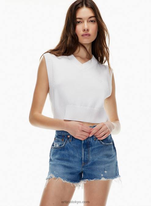 クロップドVネックセーターベスト P2L803987 Aritzia Marcy Vest