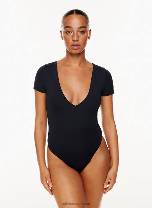半袖 V ネック ボディスーツ P2L805042 Aritzia Contour V ネック 半袖ボディスーツ