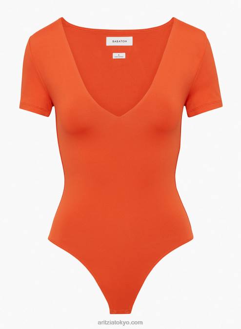半袖 V ネック ボディスーツ P2L805043 Aritzia Contour V ネック 半袖ボディスーツ
