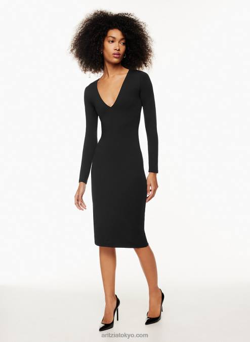 Vネックロングスリーブドレス P2L805779 Aritzia Contour Vネックロングスリーブドレス