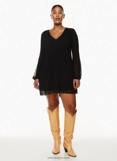 プリーツ V ネック シフォン ドレス P2L805896 Aritzia Daydreamer V ネック ドレス