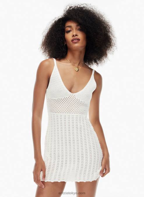 Vネッククロシェミニドレス P2L806361 Aritzia Evie ミニドレス