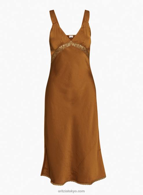 レーストリム付きVネックスリップドレス P2L806432 Aritzia Twilightドレス