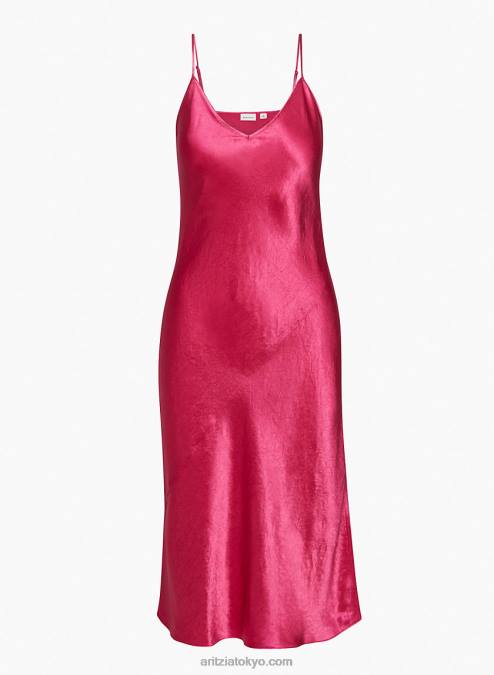 サテン V ネック マキシ スリップ ドレス P2L806689 Aritzia Kinji ドレス