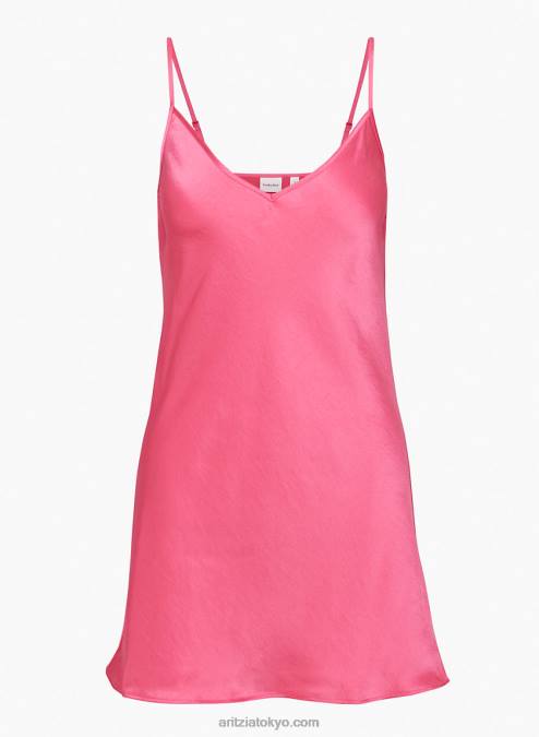 Vネックサテンスリップドレス P2L806749 Aritzia Scullyドレス